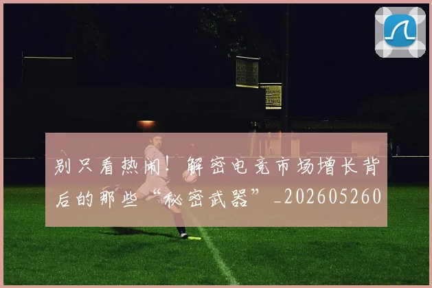 别只看热闹!解密电竞市场增长背后的那些“秘密武器”_20260526073252